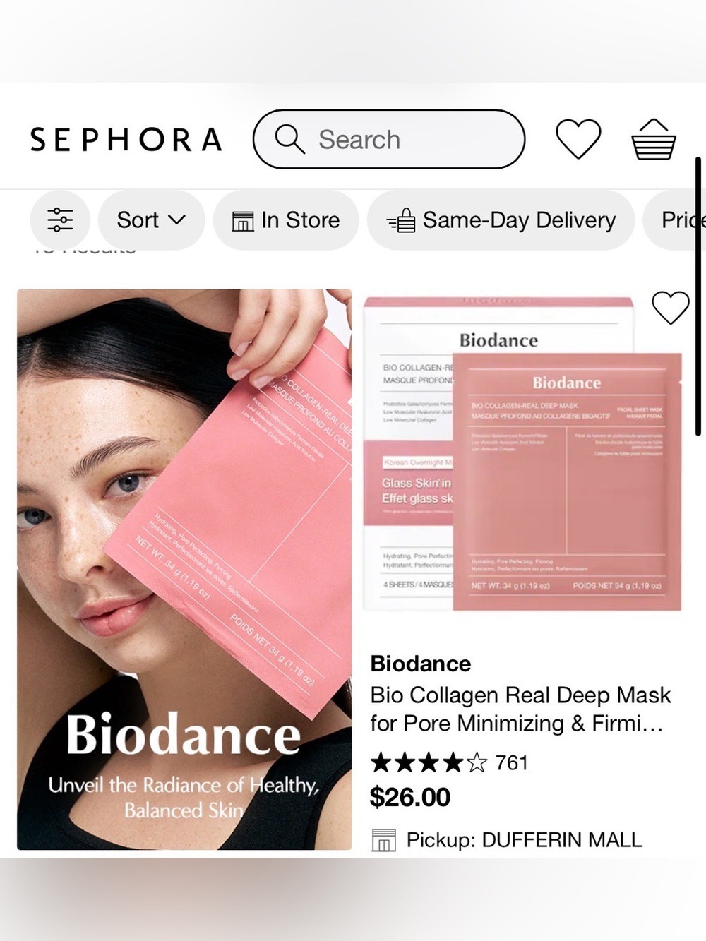 Biodance - Bio Collagen -Real Deep Mask - Pack of 4